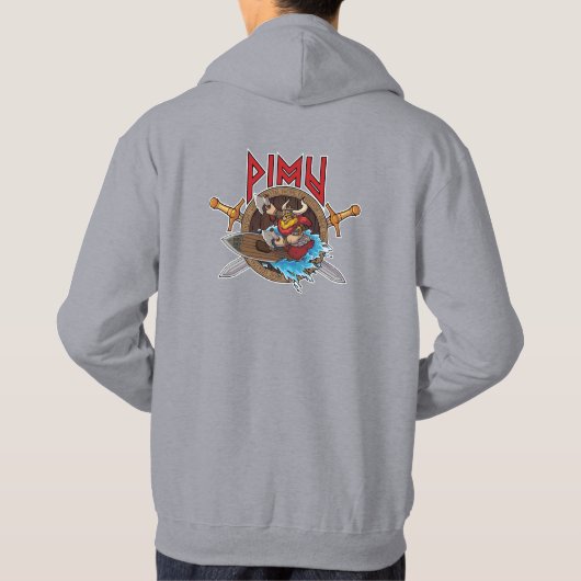 Pimu Men's Hoodie パーカ (裏面)