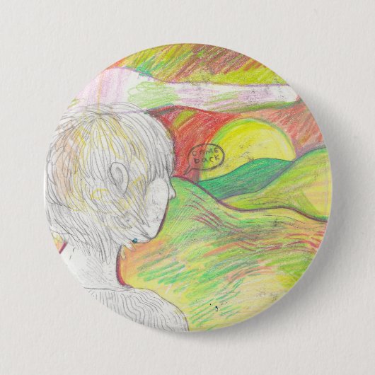 | Pinはもどって来ます 缶バッジ (正面)