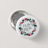 | Pinボタンを結婚している花嫁のエレガントな母 缶バッジ (正面&裏面)