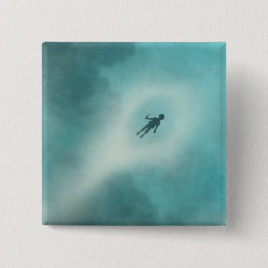 Pinボタンを飛ばすことができる男の子 缶バッジ (正面)