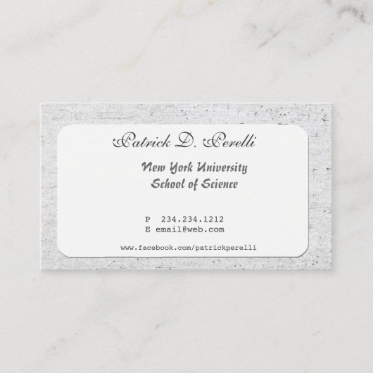 Pin大学生の大学の上の私 名刺 (正面)