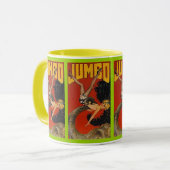 PIN女の子を持つ~のヴィンテージのジャンボ象を襲って下さい! マグカップ (正面左)