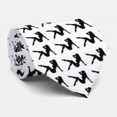 "Pin女の子シルエット"のタイ ネクタイ (ロール)