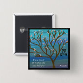 Pin生命の樹 缶バッジ (正面&裏面)