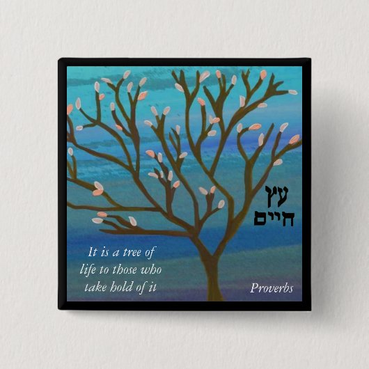 Pin生命の樹 缶バッジ (正面)