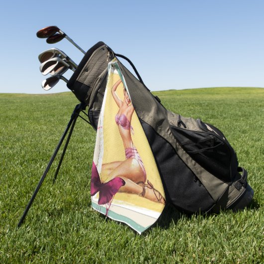 Pin ゴルフタオル (グリーン)