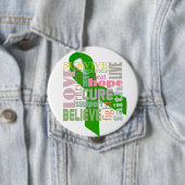 Pin/ボタンをインスパイア脳損傷の緑のリボン 缶バッジ (インサイチュ)