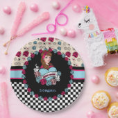 Pin、ロックビリー ペーパープレート (パーティー)