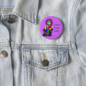 Pin Badge熱狂するな本の女性 缶バッジ (インサイチュ)