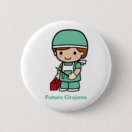 Pin cirujano 缶バッジ (正面)