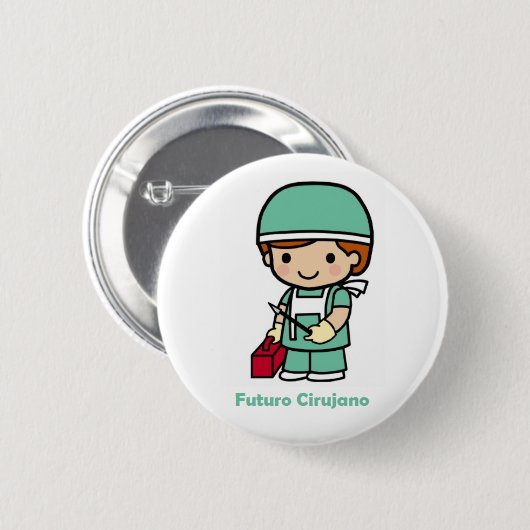 Pin cirujano 缶バッジ (正面&裏面)