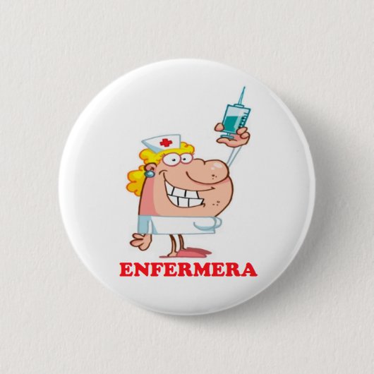 Pin de enfermera divertida 缶バッジ (正面)