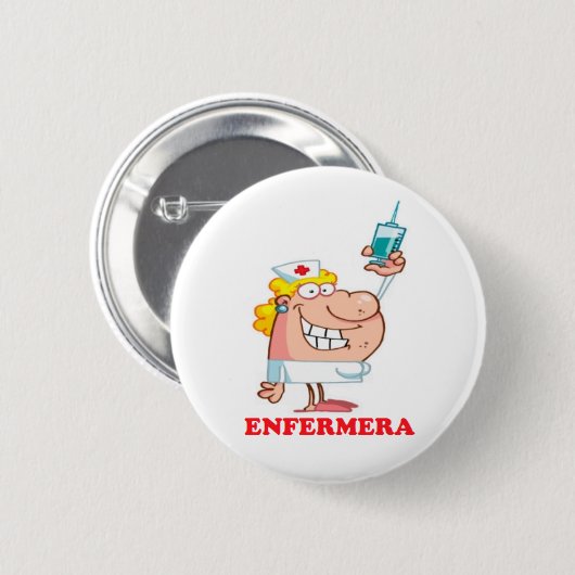 Pin de enfermera divertida 缶バッジ (正面&裏面)