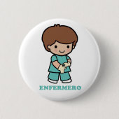Pin de enfermero 缶バッジ (正面)