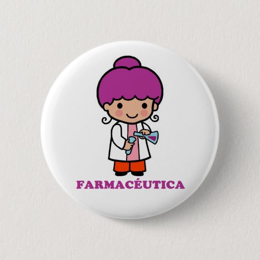 Pin de farmaceutica 缶バッジ (正面)