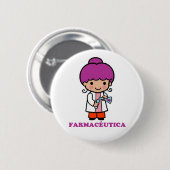 Pin de farmaceutica 缶バッジ (正面&裏面)