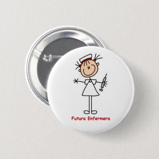 Pin de futura enfermera 缶バッジ (正面&裏面)