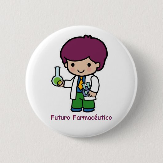 Pin de futuro farmacéutico 缶バッジ (正面)
