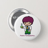 Pin de futuro farmacéutico 缶バッジ (正面&裏面)