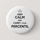 Pin de keep calm percentil 缶バッジ (正面)