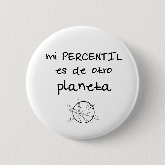 Pin de percentil es de otro planeta 缶バッジ (正面)