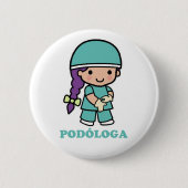 Pin de podóloga 缶バッジ (正面)