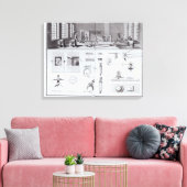 Pin Factory、プレート2(Volume IV) キャンバスプリント (インサイチュ (リビング))