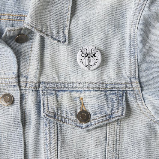 Pin hack - Co_De 11011100101110111 缶バッジ (インサイチュ)