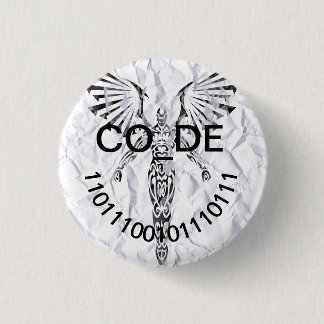 Pin hack - Co_De 11011100101110111 缶バッジ