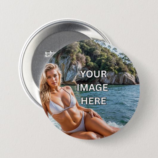 PIN IT! 📌 Custom Buttons – Add Image or Text 缶バッジ (正面&裏面)