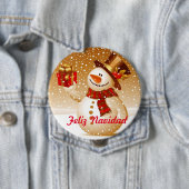 Pin Muñeco de nieve 缶バッジ (インサイチュ)