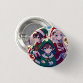 Pin niños Navidad 缶バッジ (正面&裏面)