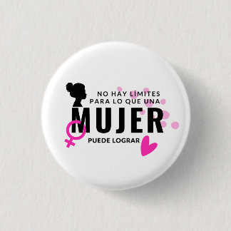 Pin No hay límites para lo que una mujer logra 缶バッジ