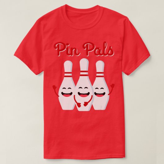 Pin Pals Cute Bowling Shirt For Men Women And Kids Tシャツ (デザイン正面)