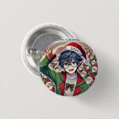 Pin personaje navidad 缶バッジ (正面&裏面)