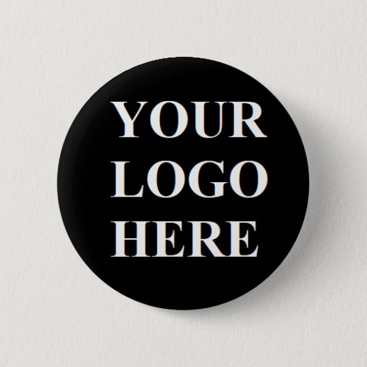Pin Redondo De 2 Pulgadas Your logo here 缶バッジ (正面)