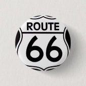 Pin "ROUTE 66" 缶バッジ (正面)