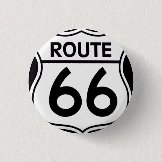 Pin "ROUTE 66" 缶バッジ (正面)