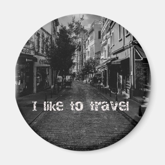 Pin"s I like travel マグネット (正面)