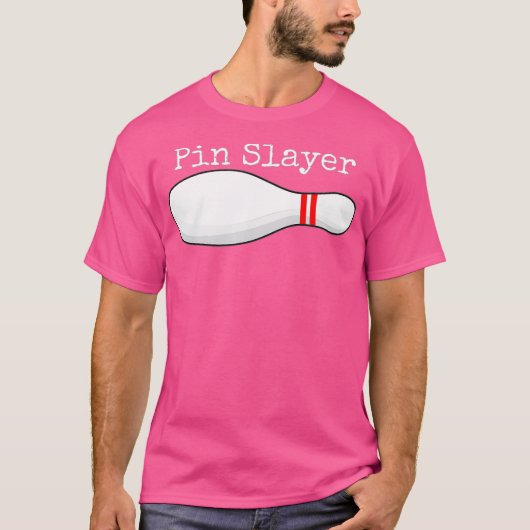 Pin Slayer Bowling Funny Graphic Strikes Turkeys Tシャツ (正面)