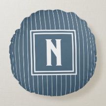 Pin Stripe - Navy + White