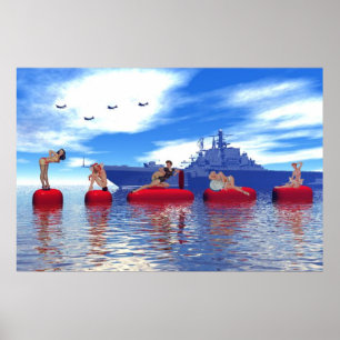 Pin-up and Glamour Girls with the Navy ポスター