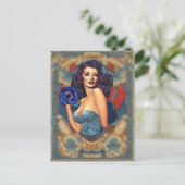 Pin Up Art、ポストクロス用はがき ポストカード (スタンド正面)