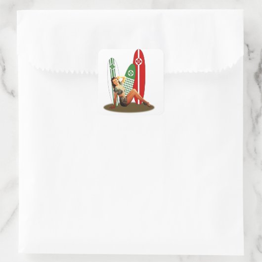 Pin-up Basque France スクエアシール (バッグ)