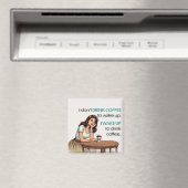 Pin-up Girl – 私はコーヒーを飲むために目を覚ます マグネット (インサイチュ (食洗機))