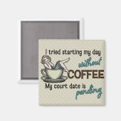 Pin-up Girl Coffee マグネット (正面/裏面)