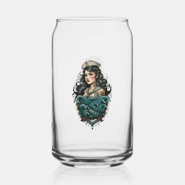 pin up girl glass ガラス缶