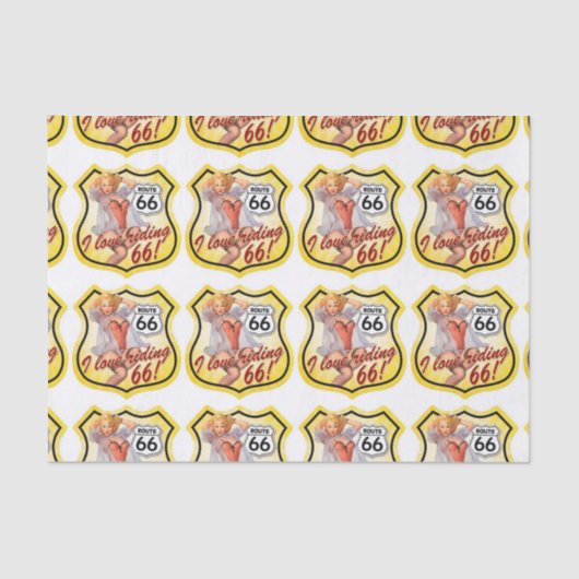 Pin Up Girl Route 66 薄葉紙 (正面)