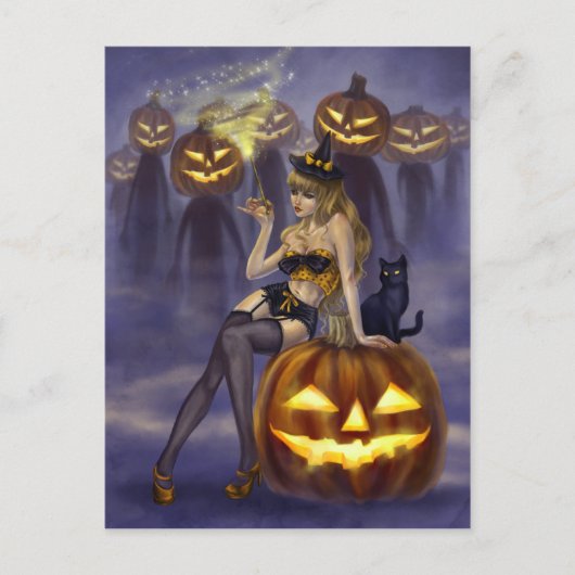 Pin-Up Witches – 私はあなたに魔法をかける ポストカード (正面)