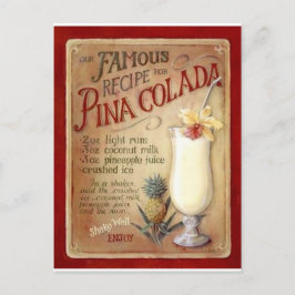 Pinaのcoladaのレシピ ポストカード